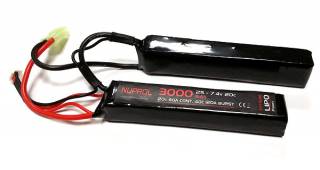 NP 3000mah 7.4v 20c Lipo Nunchuck Type