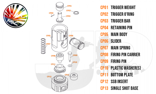 FRAG C Single Shot Base / Orange