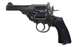 Gun Heaven Webley MkVI CO2 Service Revolver / .455 4" Police Aged