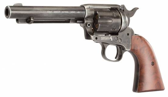 Umarex SAA .45 CO2 Metal Revolver (Cowboy Police Version) / Antique Black