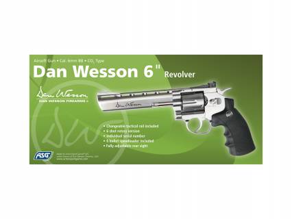 Dan Wesson 6" Revolver Silver