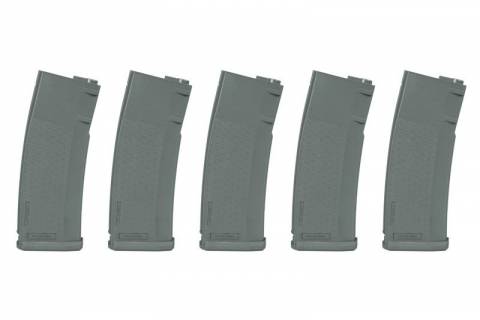 Specna Arms 125rd S-Mag Mid Capacity Set (5pcs) / Chaos Grey