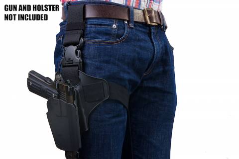 GK Tactical Single Strap Holster Panel / Black