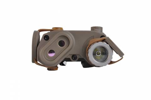 GK Tactical LA-5 PEQ15 Red / IR Laser Aiming Module / Tan