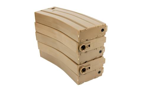 Specna Arms 140rd Magazine Set (5pcs) / Tan