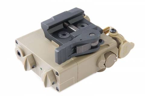 GK Tactical PEQ15 DBAL-A2 Red Laser Module / Tan