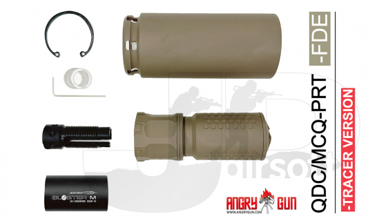 Angry Gun KAC Style QDC/MCQ-PRT Suppressor /w Acetech Blaster M Tracer