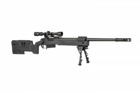 Specna Arms SA-S03 CORE&trade; Sniper Rifle /w Scope & Bipod / Black
