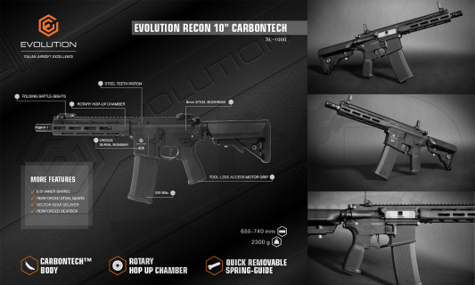 Evolution Recon 10&rdquo; Carbontech