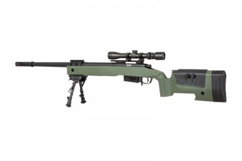 Specna Arms SA-S03 CORE&trade; Sniper Rifle /w Scope & Bipod / Olive Drab