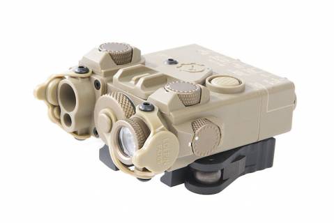 GK Tactical PEQ15 DBAL-A2 Red Laser Module / Tan
