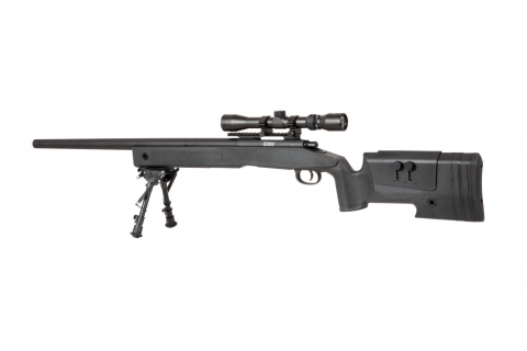 Specna Arms SA-S02 CORE&trade; Sniper Rifle /w Scope & Bipod / Black