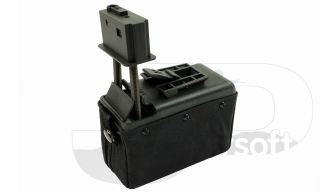 A&K M249 Mini Ammo Box (1500rds) / Black