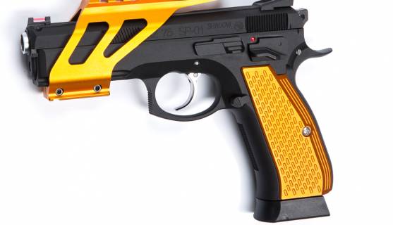 ASG CZ SP-01 Shadow Aluminium Grip Shells - Orange