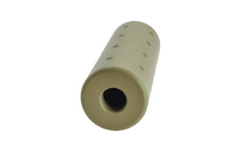 JJ Airsoft 14mm Thread Silencer Short Version, CW And CCW / FDE