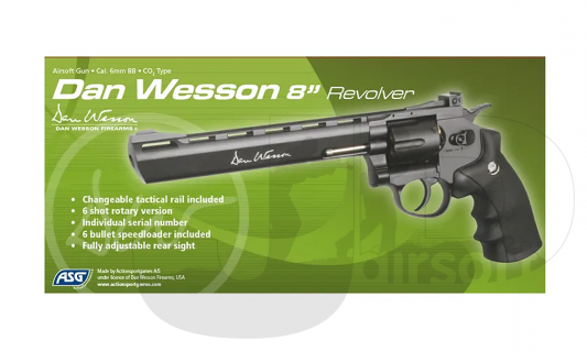 ASG Dan Wesson 8"Revolver Grey