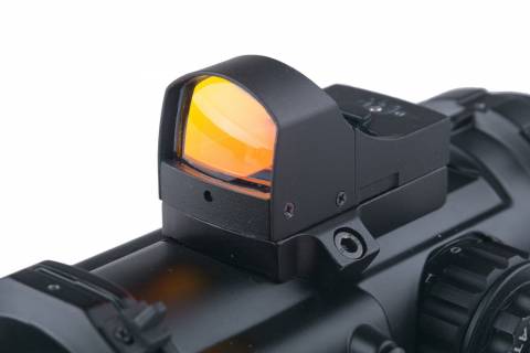 Theta Optics&trade; 4x32E Scope with Micro Red Dot Sight