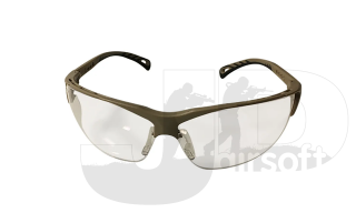 Strike Systems Protective Glasses /w Adjustable Temples / Clear/Tan Frame