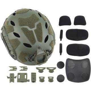 Nuprol Fast Railed SF AIR Helmet / Green