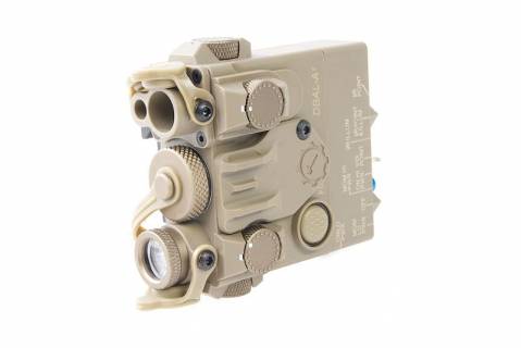 GK Tactical PEQ15 DBAL-A2 IR / Red Laser Module / Tan