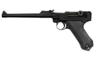 WE P08 Luger 8" Black