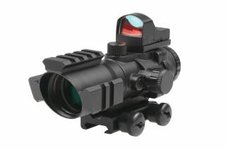 Theta Optics&trade; Rhino 4X32 Scope / 4x32 Red Dot