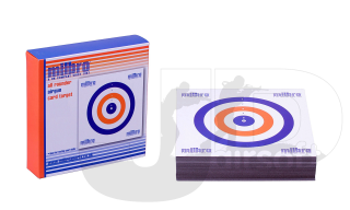 Milbro Card Red/White/Blue Targets (100pcs) / 14cm