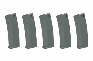 Specna Arms 125rd S-Mag Mid Capacity Set (5pcs) / Chaos Grey