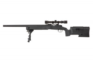 Specna Arms SA-S02 CORE&trade; Sniper Rifle /w Scope & Bipod / Black