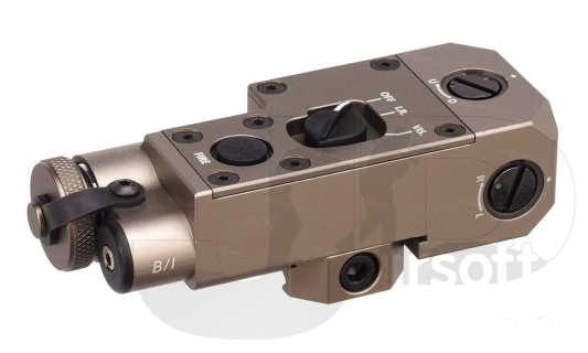 GK Tactical CQBL-1 Laser with IR / Visible Red / Tan