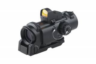 Theta Optics&trade; 4x32E Scope with Micro Red Dot Sight