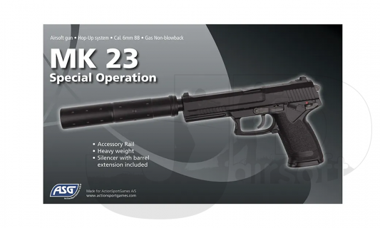 ASG MK 23 Special Operations /w Suppressor