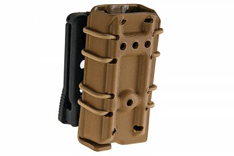 GK Tactical 0305 Kydex Single Stack Pistol Magazine Carrier / Black / Coyote