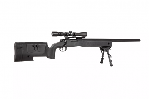 Specna Arms SA-S02 CORE&trade; Sniper Rifle /w Scope & Bipod / Black