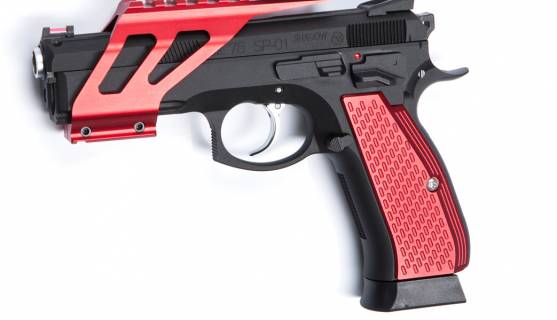 ASG CZ SP-01 Shadow Aluminium Grip Shells - Red