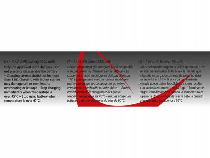 ASG 7.4v 1300mah Nunchuck Lipo Battery