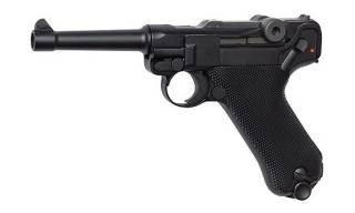 WE P08 Luger 4" Black