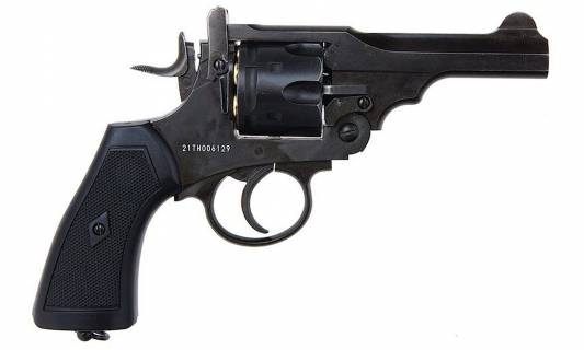 Gun Heaven Webley MkVI CO2 Service Revolver / .455 4" Police Aged