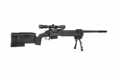 Specna Arms SA-S03 CORE&trade; Sniper Rifle /w Scope & Bipod / Black