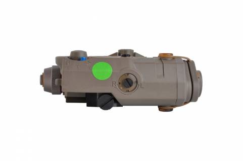 GK Tactical LA-5 PEQ15 Red / IR Laser Aiming Module / Tan