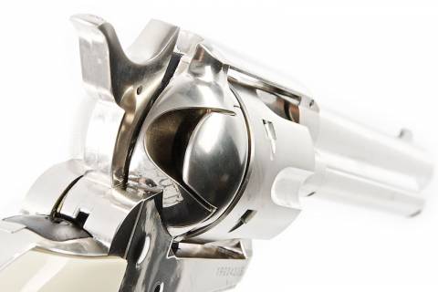 Umarex SAA .45 CO2 Metal Revolver (Cowboy Police Version) / Nickel Pearl