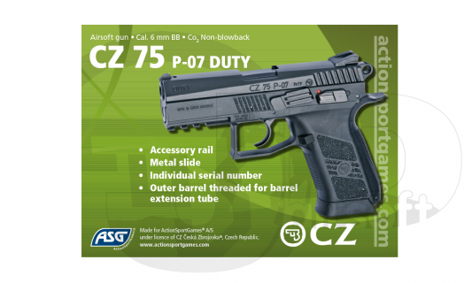 ASG CZ75 P-07 Duty (NBB)