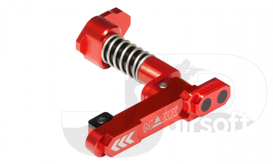 Maxx Model CNC Aluminium Advanced Magazine Release / Style B / Red