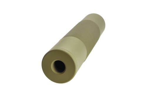 JJ Airsoft 14mm Thread Silencer, CW And CCW / FDE