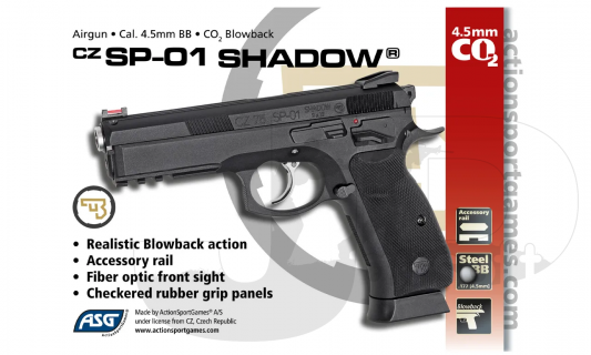 ASG CZ Shadow SP-01 (Blowback) 4.5mm