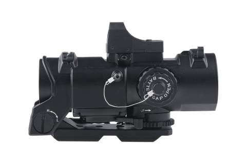 Theta Optics&trade; 4x32E Scope with Micro Red Dot Sight