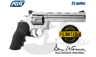 ASG Dan Wesson 715 6" Chrome Limited Edition .22 Pellet