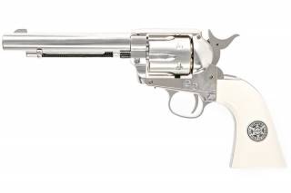 Umarex SAA .45 CO2 Metal Revolver (Cowboy Police Version) / Nickel Pearl