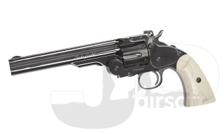ASG Schofield 6" Revolver Steel w/ Ivory Grips   4.5mm