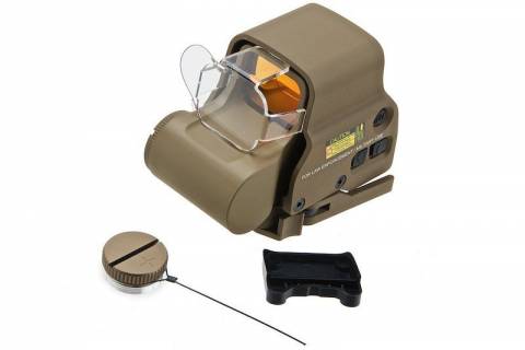 GK TACTICAL HWS EXPS3 Weapon Red Dot Sight w/ G33 Scope / Dark Earth